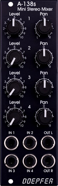 A-138S Mini Stereo Mixer: Vintage Edition