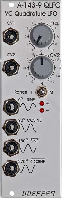 A-143-9 Voltage Controlled Quadrature LFO