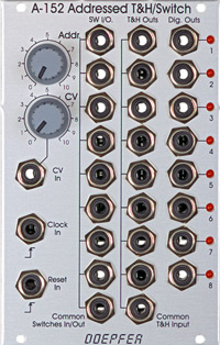 A-152 Voltage Addressed Track & Hold / Switch (Multiplexer) / Digital Outputs
