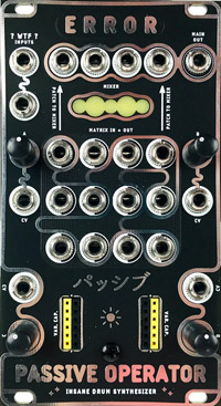 Passive Operator: Insane Drum Synthesizer