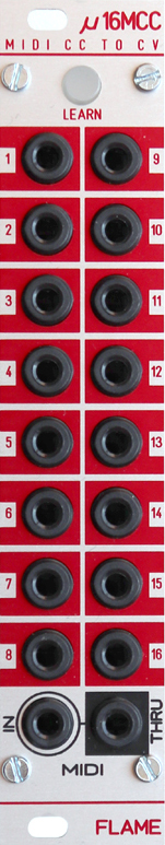 &mu;16MCC: MIDI Control Change To 16 CV