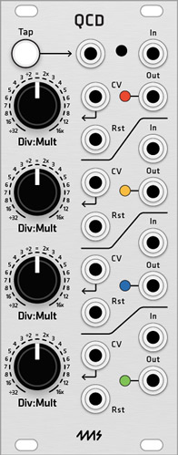 Grayscale Alternate Panel: Quad Clock Distributor
