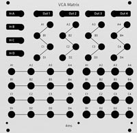 Alternate Panel: 4ms VCA/Matrix