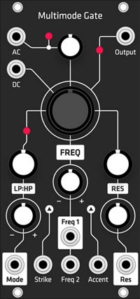 Grayscale Alternate Panel: Make Noise Multimode Gate (Black)