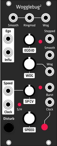 Grayscale Alternate Panel: Make Noise Wogglebug v&sup2; (Black)