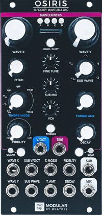 Osiris: Bi-Fidelity Wavetable OSC