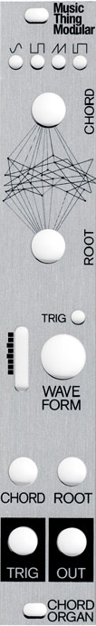 Music Thing Modular Chord Organ Eurorack Panel